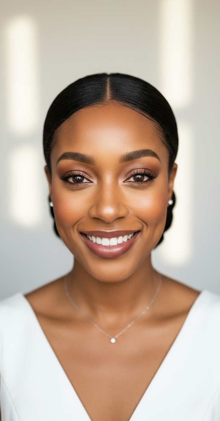 After Low Bun Hairstyle For Wedding